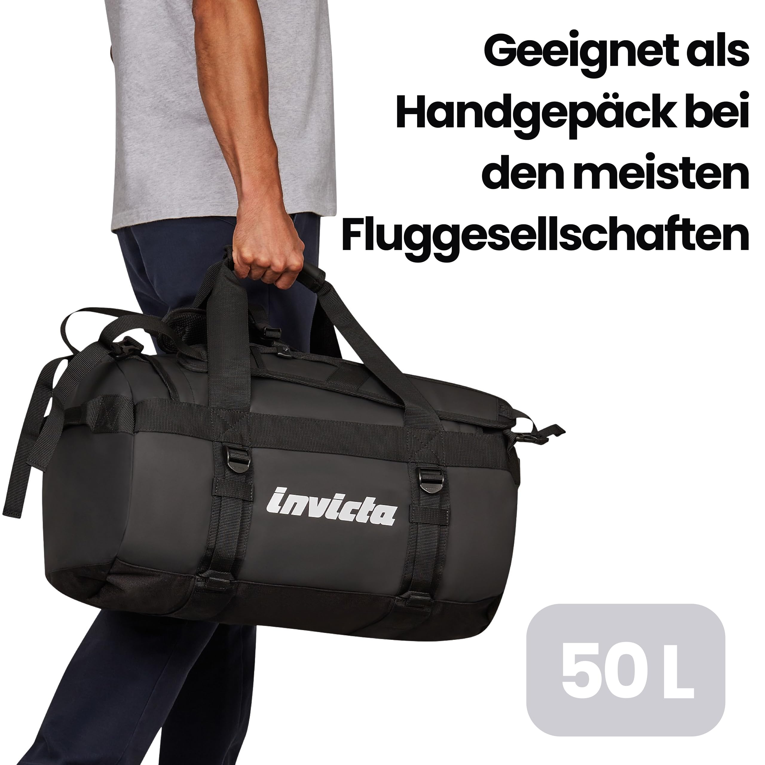 invicta-commuter-m-reisetasche-50-l-schwarz-handgep-ck image 3