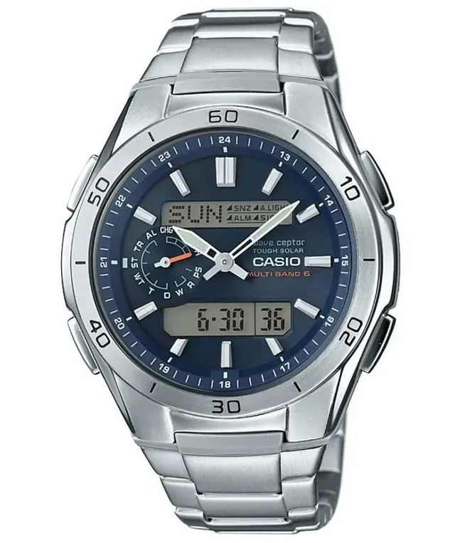 casio-wave-ceptor-solar-funkuhr-herrenuhr-blau image 1