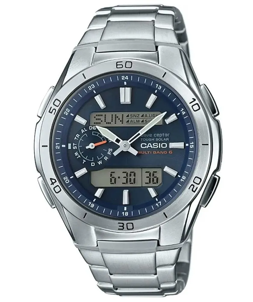 casio-wave-ceptor-solar-funkuhr-herrenuhr-blau image 1