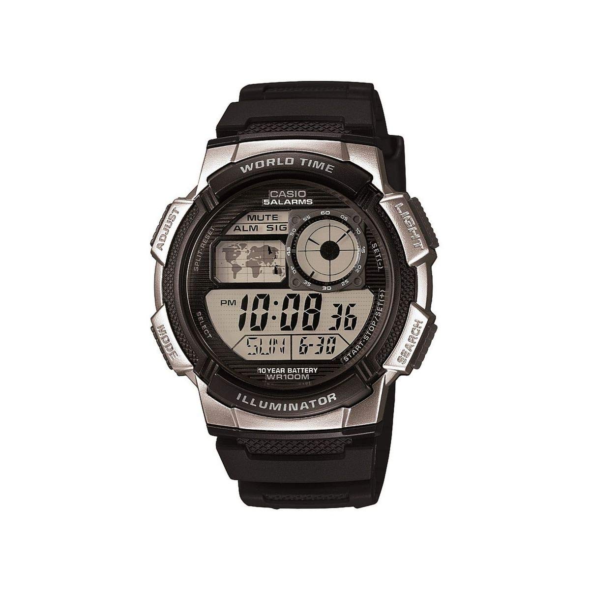 casio-ae-1000w-digitaluhr-rot-retro-quarz-herren image 8