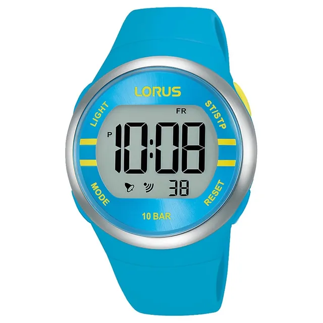 lorus-digital-herrenuhr-t-rkis-silikon-digitaluhr image 1