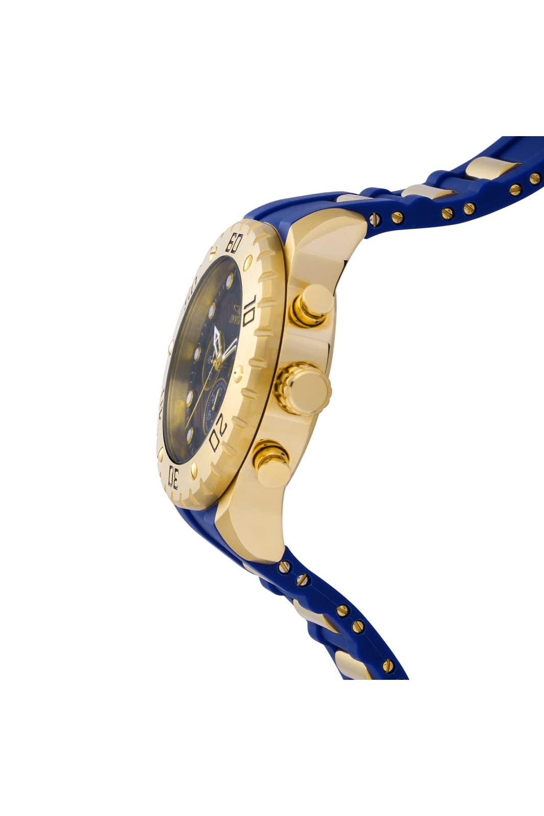 invicta-pro-diver-herrenuhr-50mm-gold-blau-quarz-taucheruhr image 2