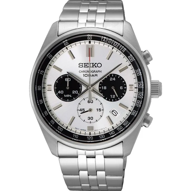 seiko-classic-analog-quarz-uhr-silber-wei image 1