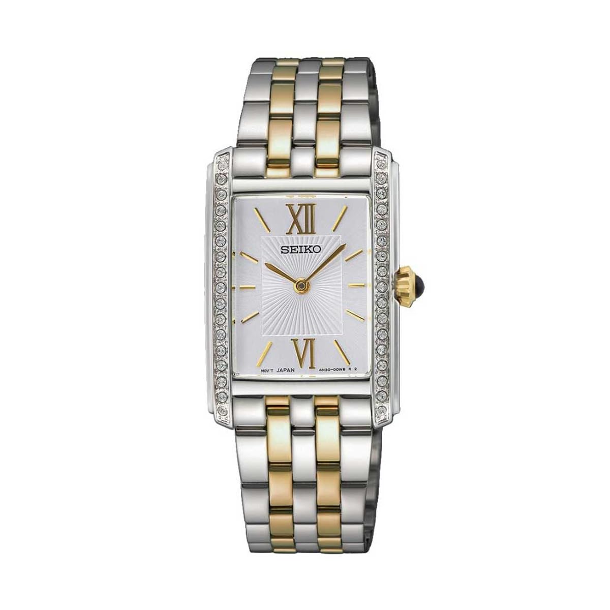 seiko-classic-damenuhr-analog-quarz-silber-schwarz image 2