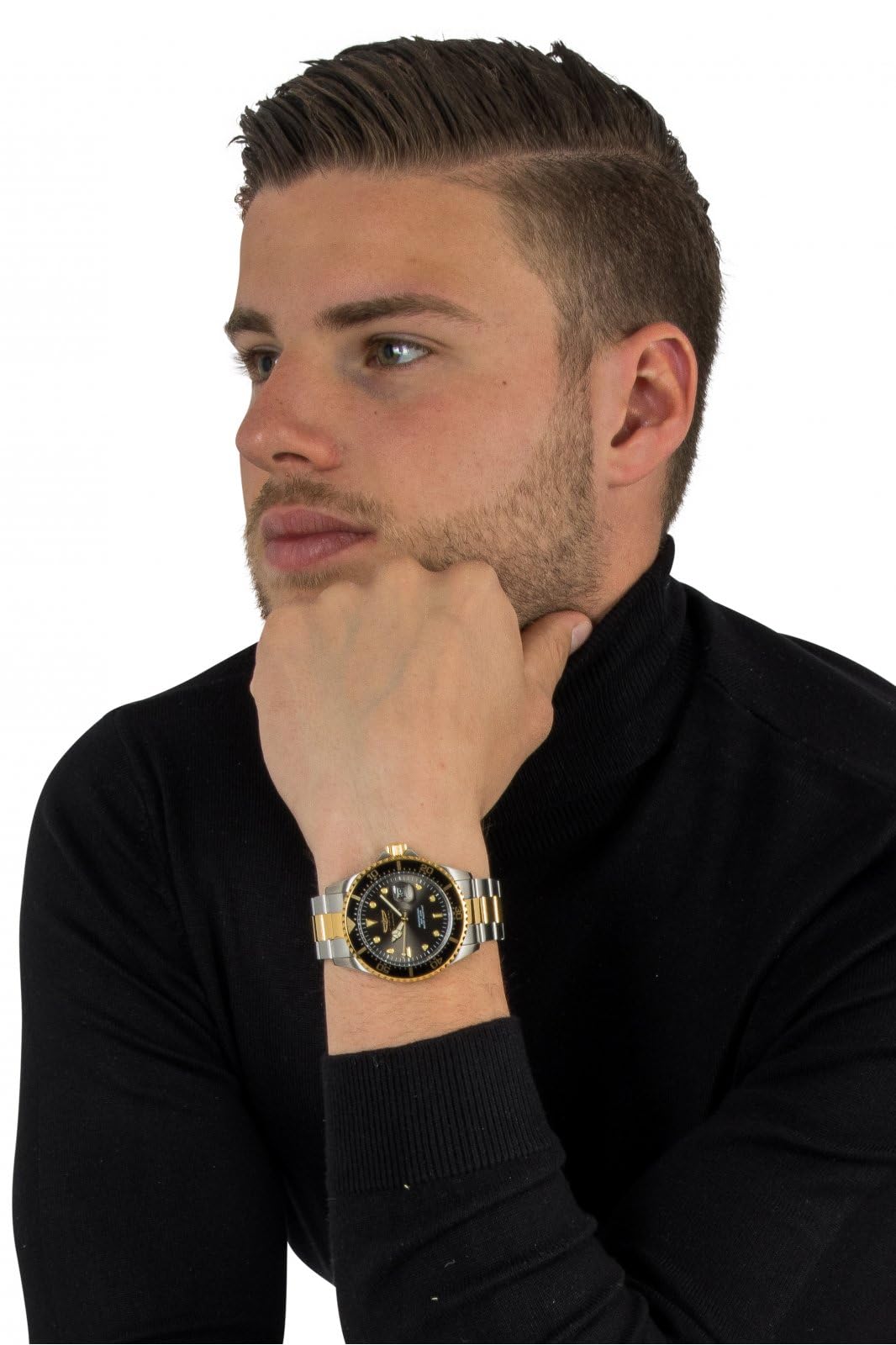 invicta-pro-diver-43mm-herrenuhr-quarz-bicolor-schwarz image 5