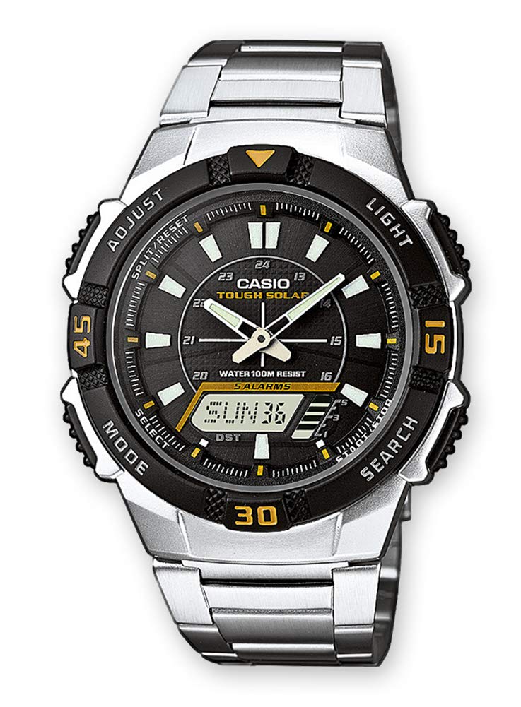 casio-collection-aq-s800wd-herrenuhr-edelstahl-solar-silber image 1