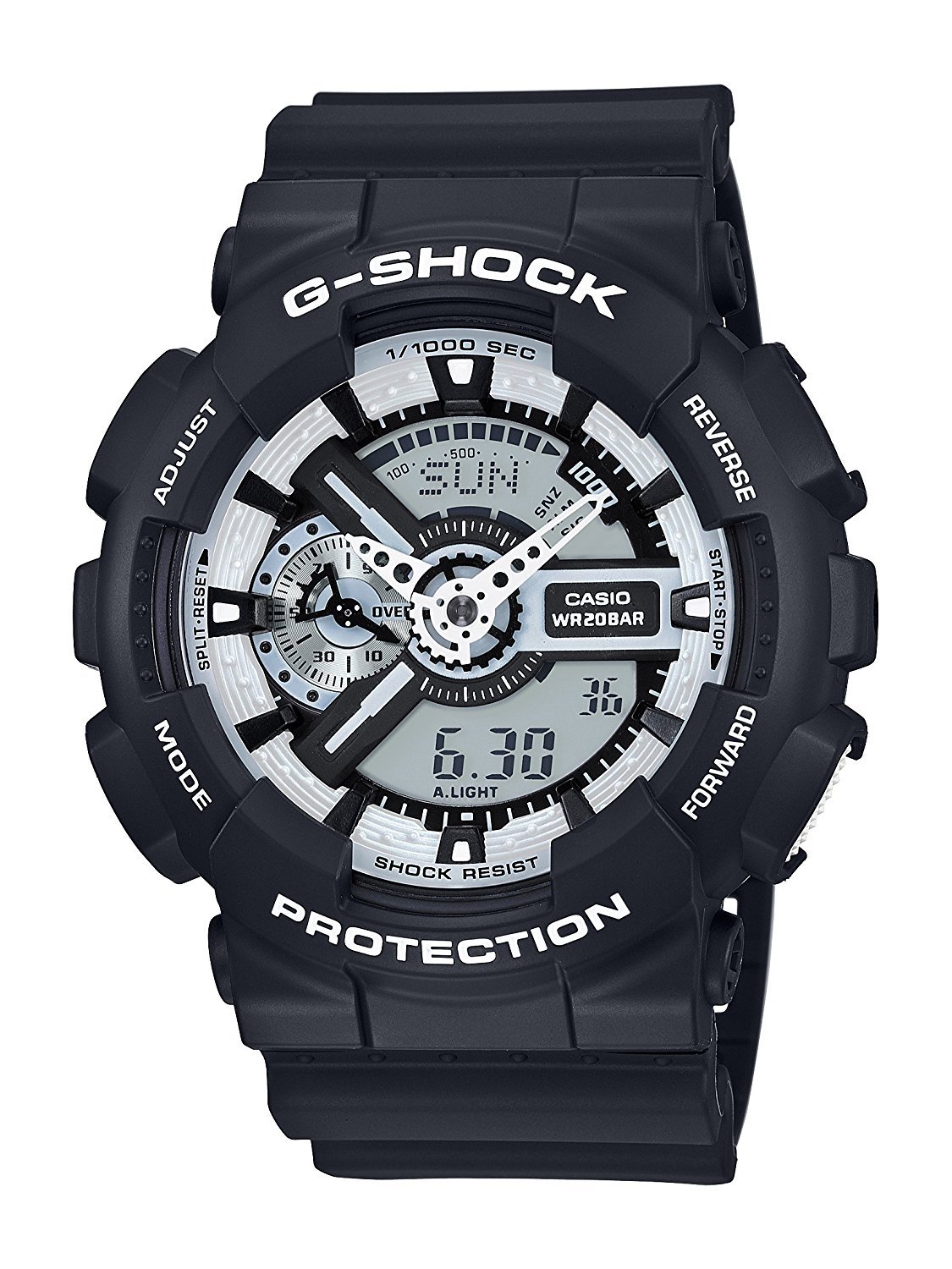 casio-g-shock-ga-110bw-1aer-analog-digital-herrenuhr-harz image 1