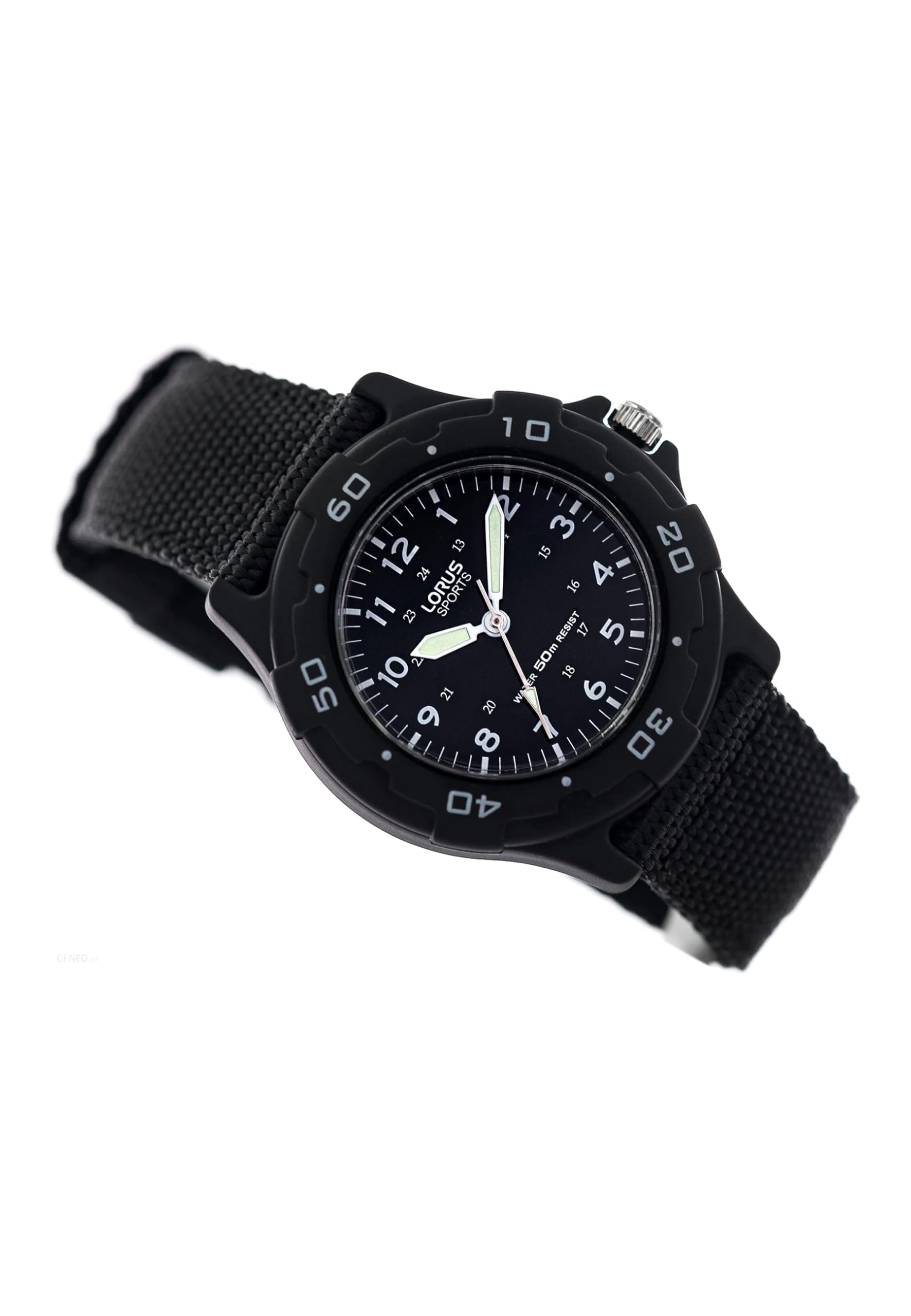 lorus-kids-rrx89fx9-kinderuhr-textilband-schwarz-analog image 5