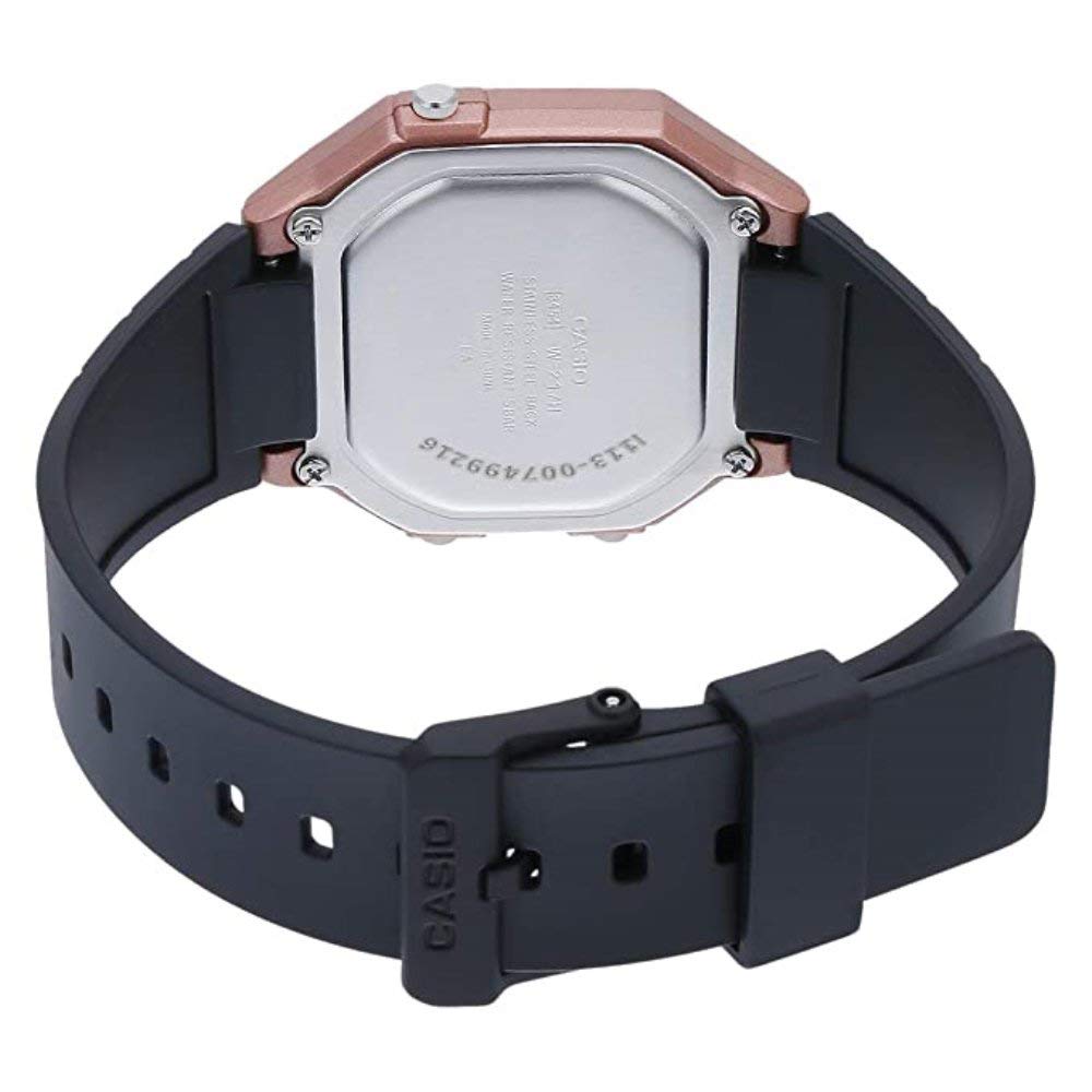 casio-w-217hm-herren-digitaluhr-gold-schwarz-resin image 2