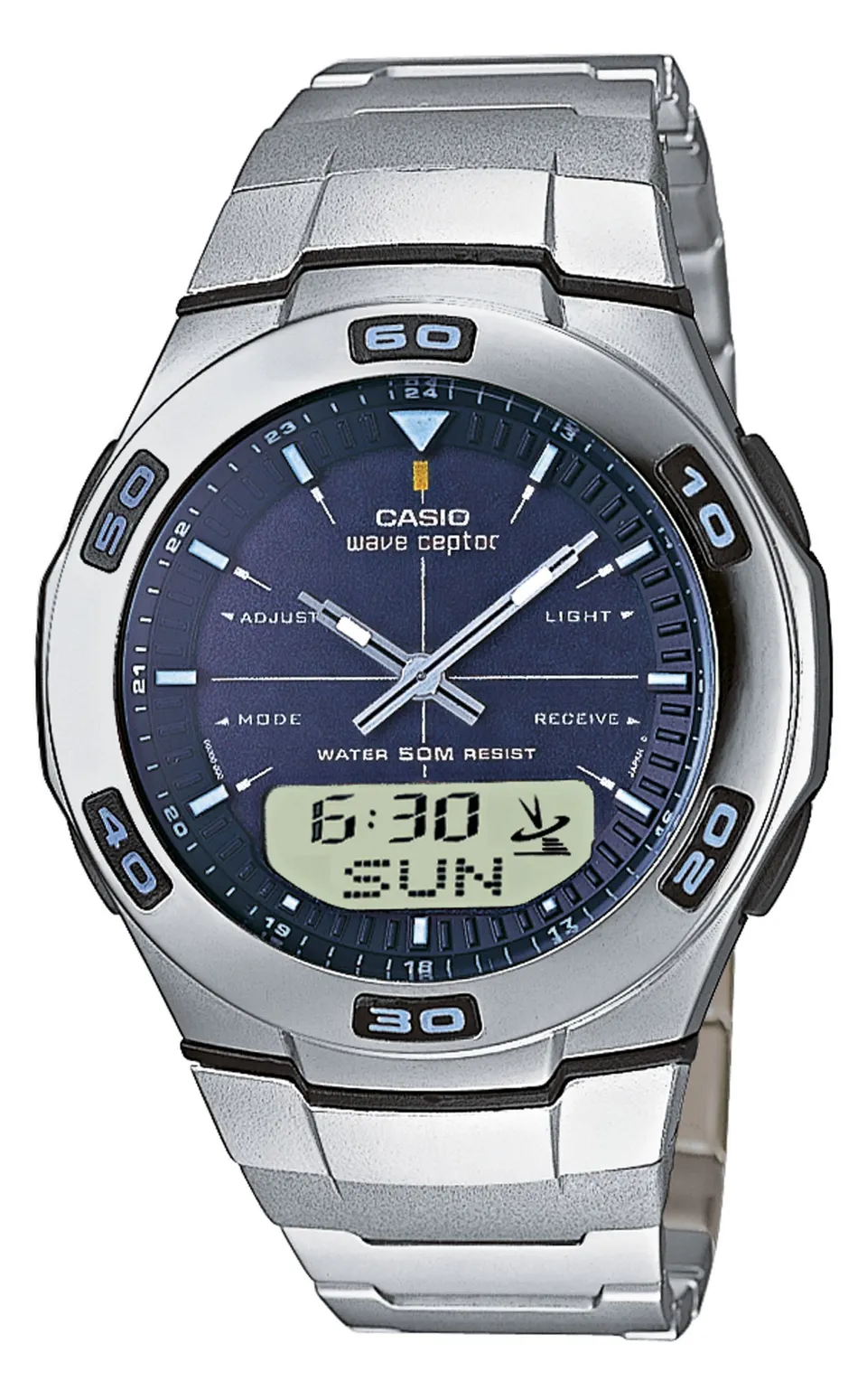 casio-wave-ceptor-funkuhr-herren-edelstahl-silber image 1