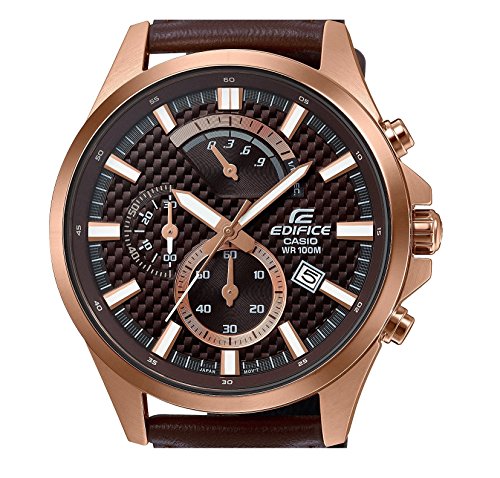 casio-edifice-efv-530gl-5avuef-herrenuhr-leder-braun-chronograph image 5