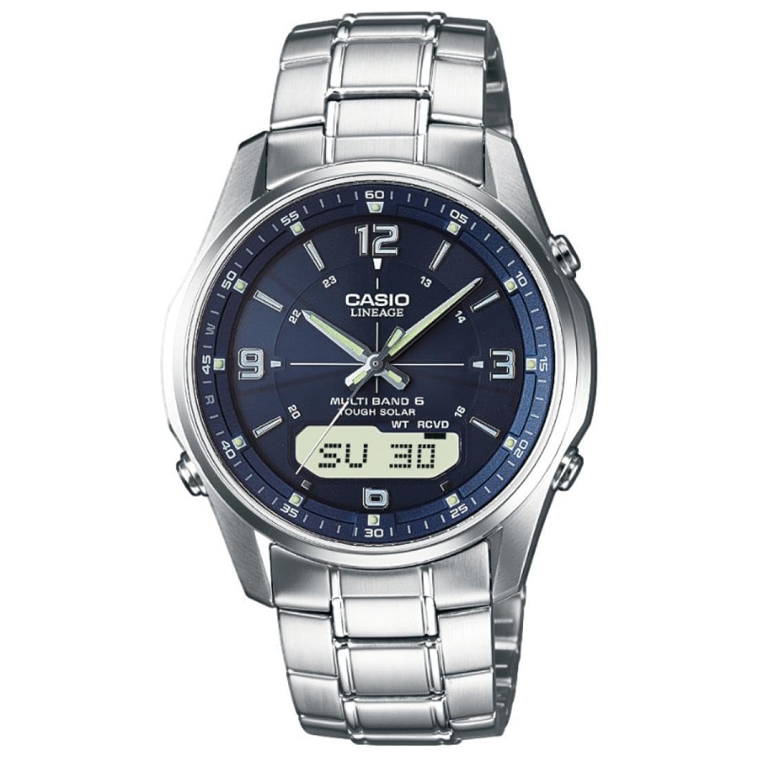 casio-wave-ceptor-funkuhr-solar-blau-edelstahl-saphir image 1