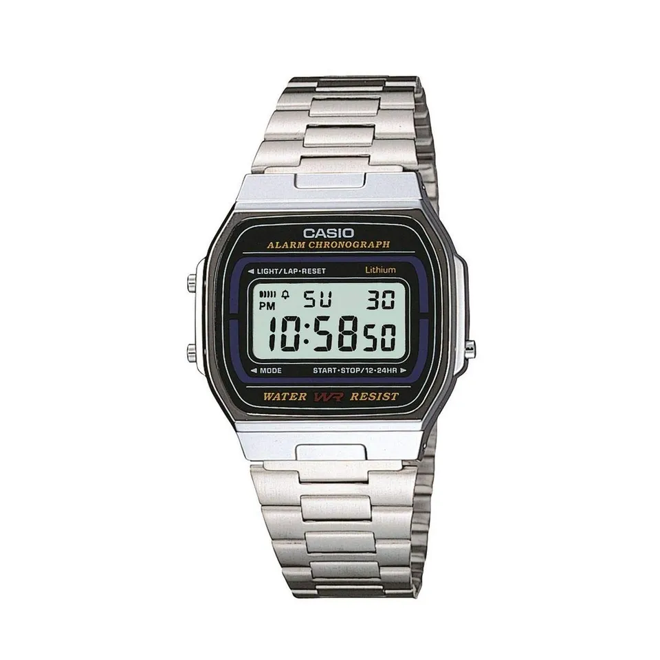 casio-a164wa-1ves-digitaluhr-silber-edelstahl-50m image 1
