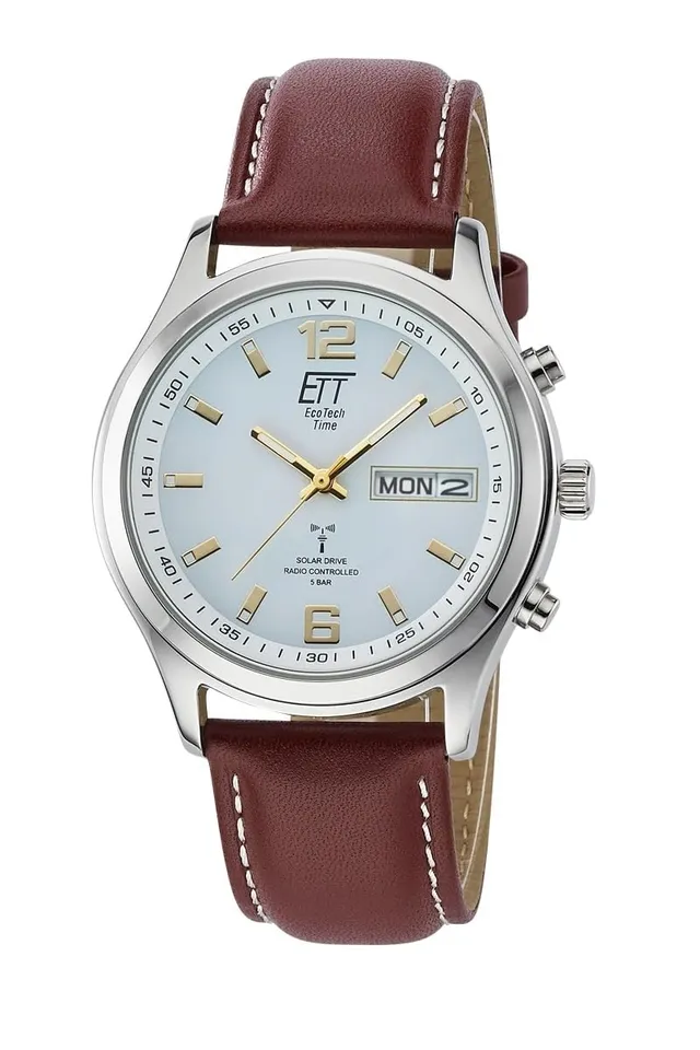 ett-solar-drive-funk-egs-11248-12l-herren-uhr-leder-analog image 1