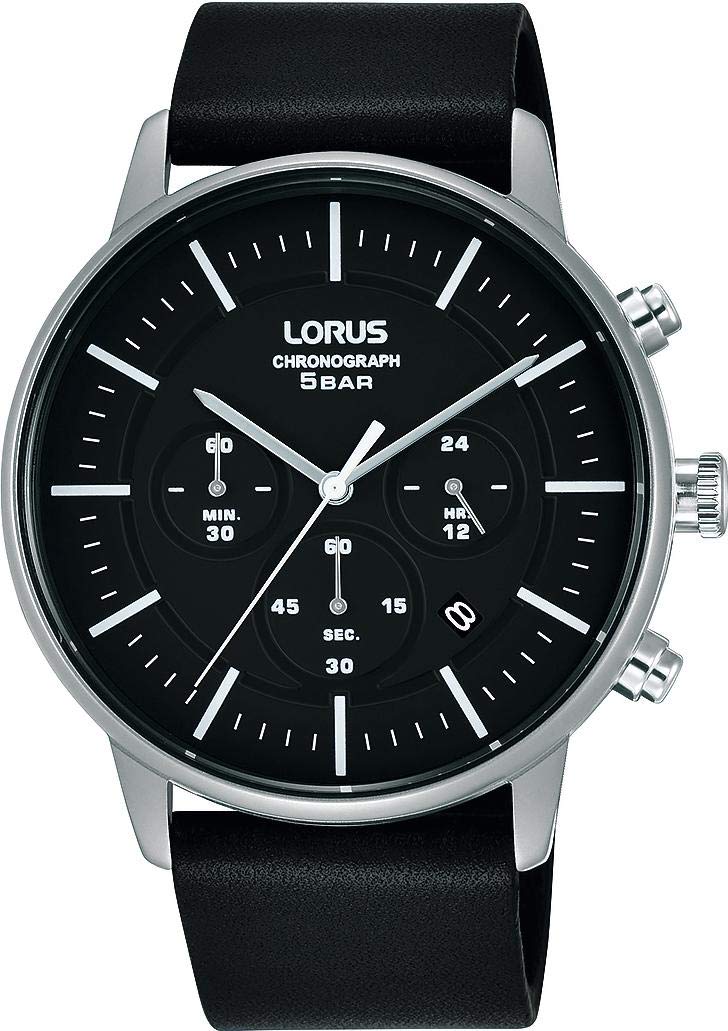 lorus-fashion-herren-chronograph-armbanduhr-rt307jx9-leder image 2