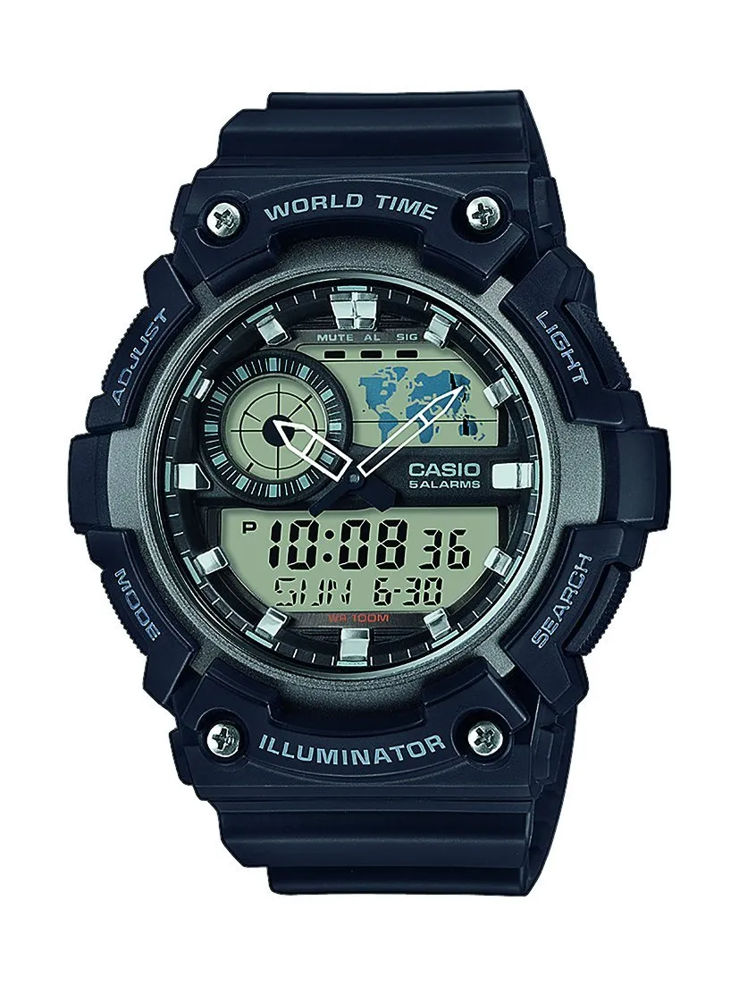casio-collection-aeq-200w-herren-armbanduhr-schwarz-weltzeit image 1