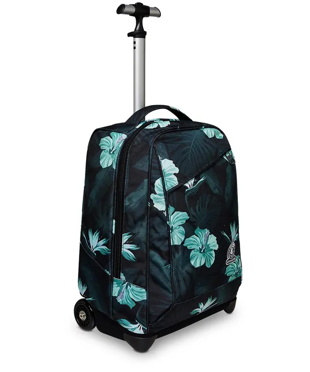 invicta-trolley-2-in-1-schulranzen-rollen-blumenmuster image 1