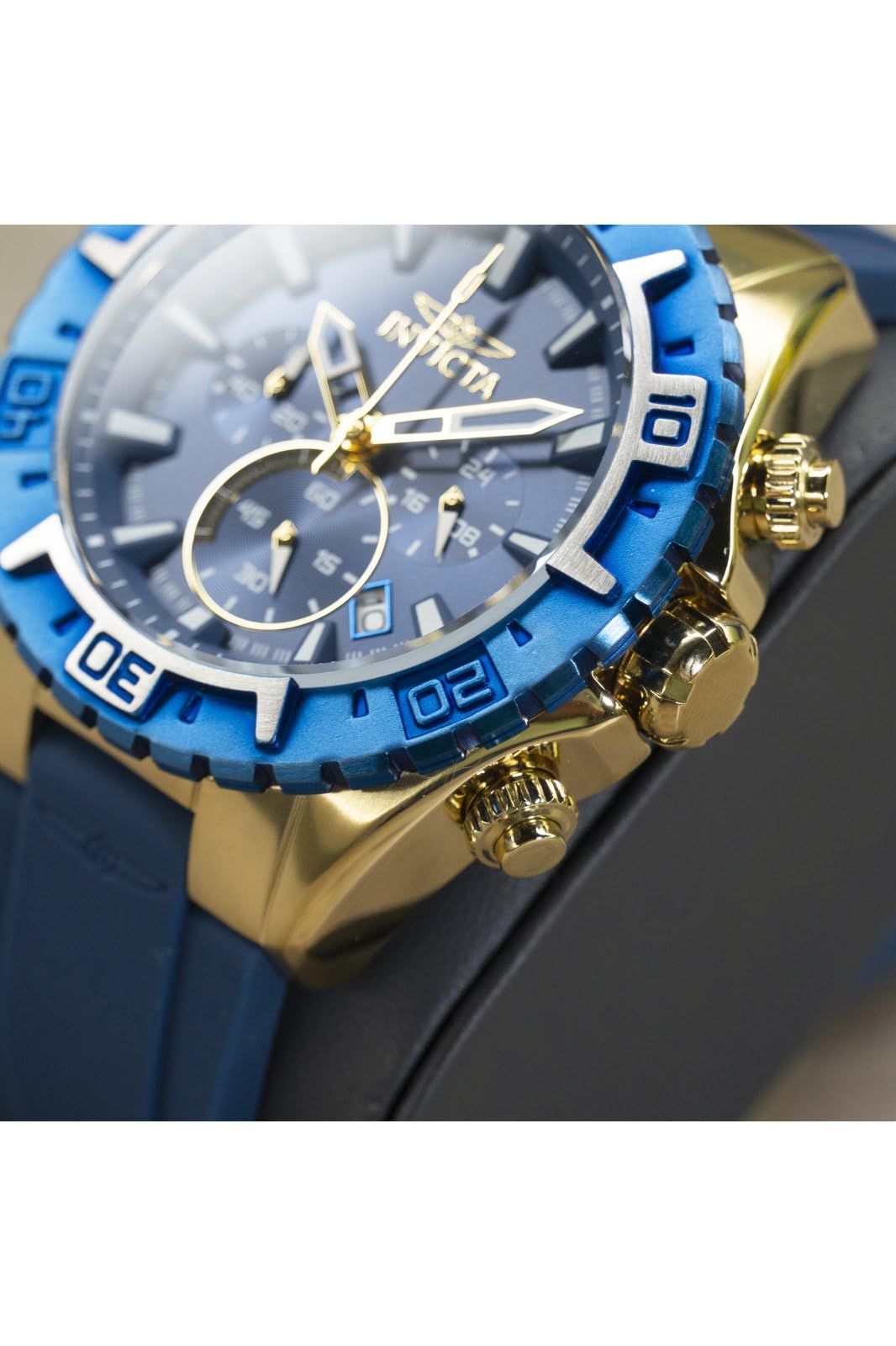 invicta-aviator-herrenuhr-49mm-blau-gold-quarz-edelstahl image 7
