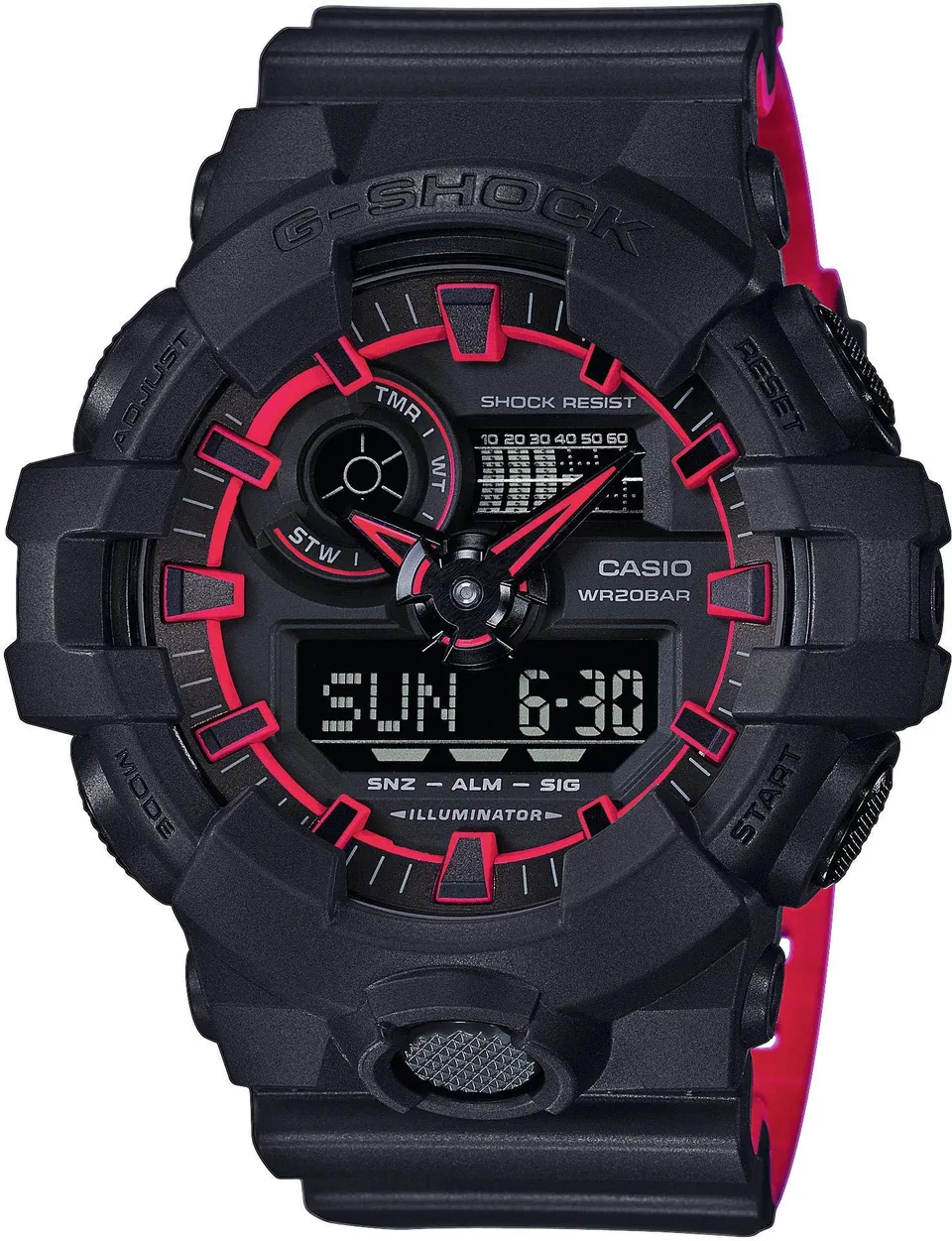 casio-g-shock-ga-700se-herren-sportuhr-resin-20-bar-schwarz image 1