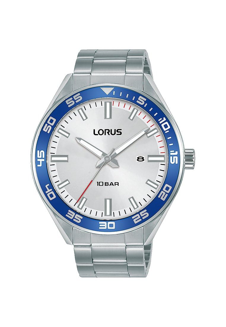 lorus-herrenuhren-analog-quarz-herrenuhr-silber-metall image 1