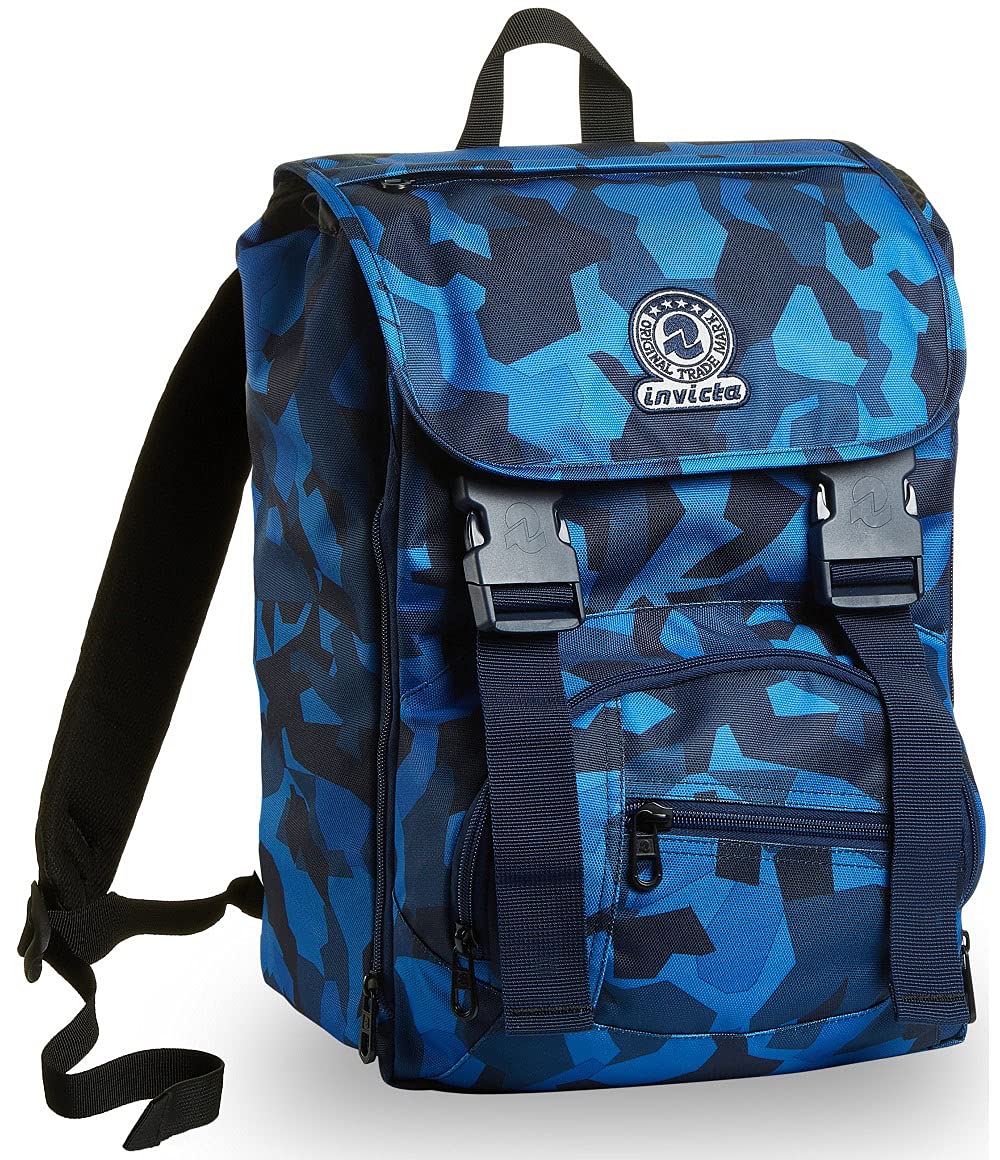 invicta-square-camo-rucksack-camo-blau-27l-erweiterbar image 1