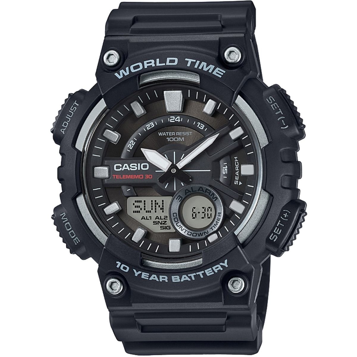 casio-collection-herrenuhr-digital-schwarz-grau image 1