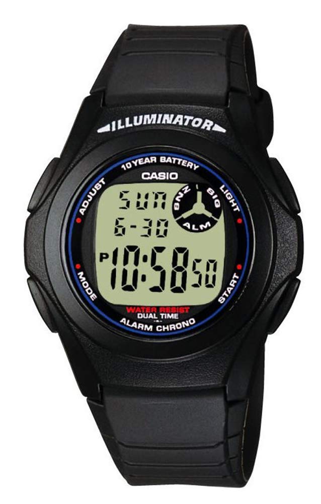 casio-collection-f-200w-1aeg-herrenuhr-digital-grau image 1