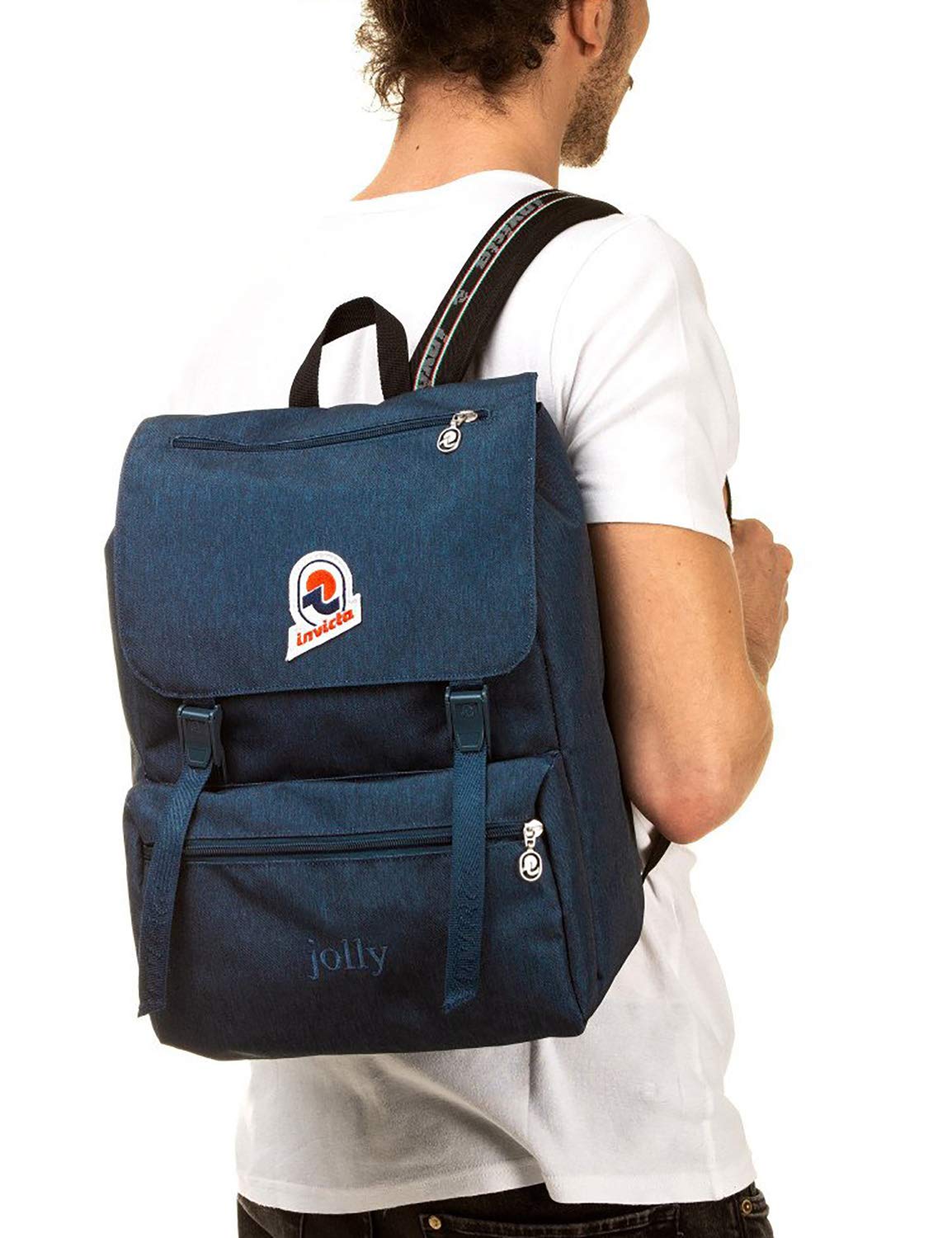 invicta-jolly-solid-rucksack-22l-jeansblau-laptop-13-zoll image 2
