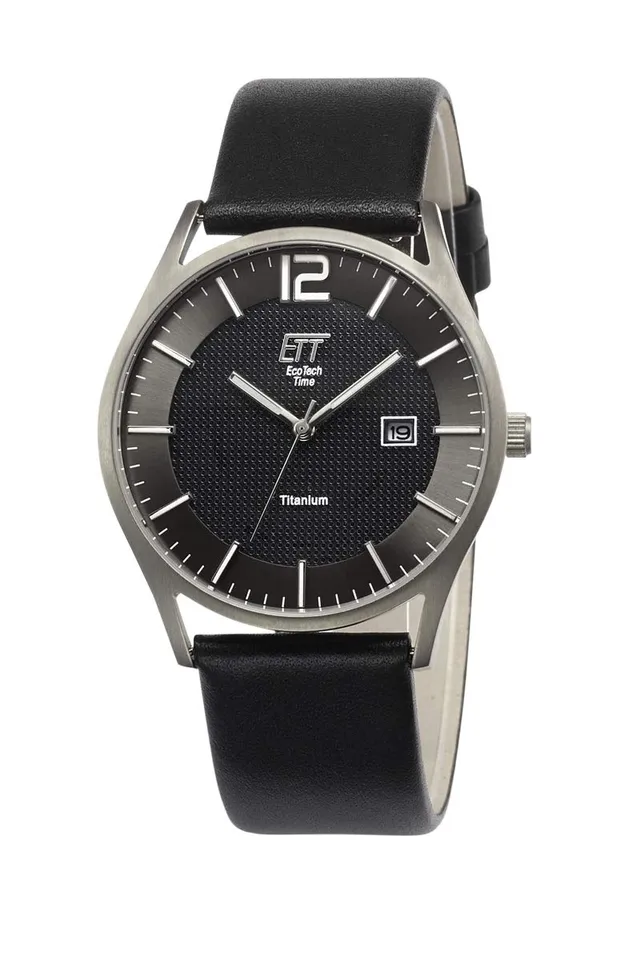 ett-solar-drive-egt-12056-51l-herrenuhr-leder-analog image 1