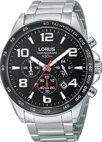 lorus-herrenuhr-rt351gx9-chronograph-gummi-silber-44mm image 3