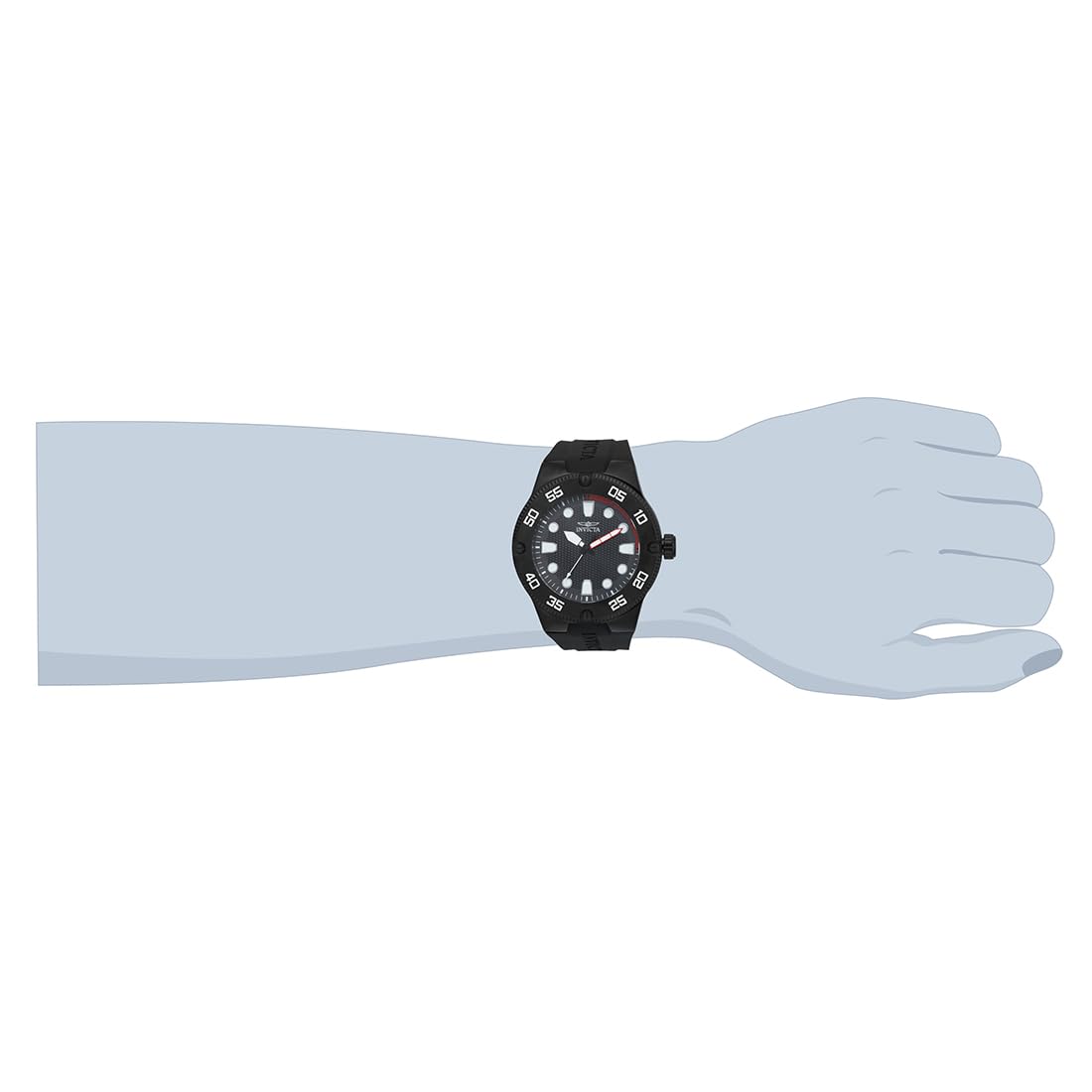 invicta-pro-diver-52mm-herren-quarzuhr-edelstahl-schwarz image 3