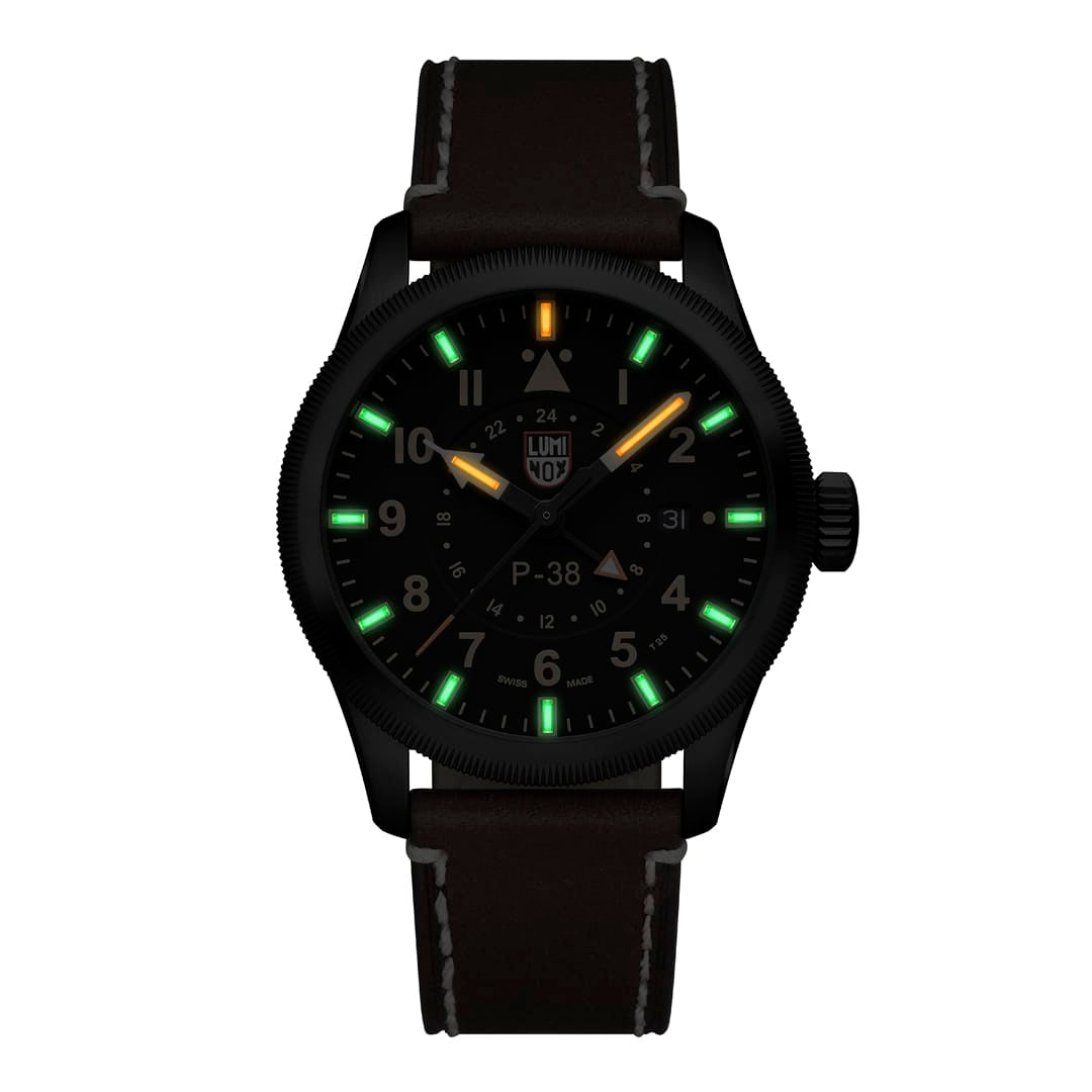 luminox-p-38-lightning-9520-fliegeruhr-42-mm-gmt-2 image 2