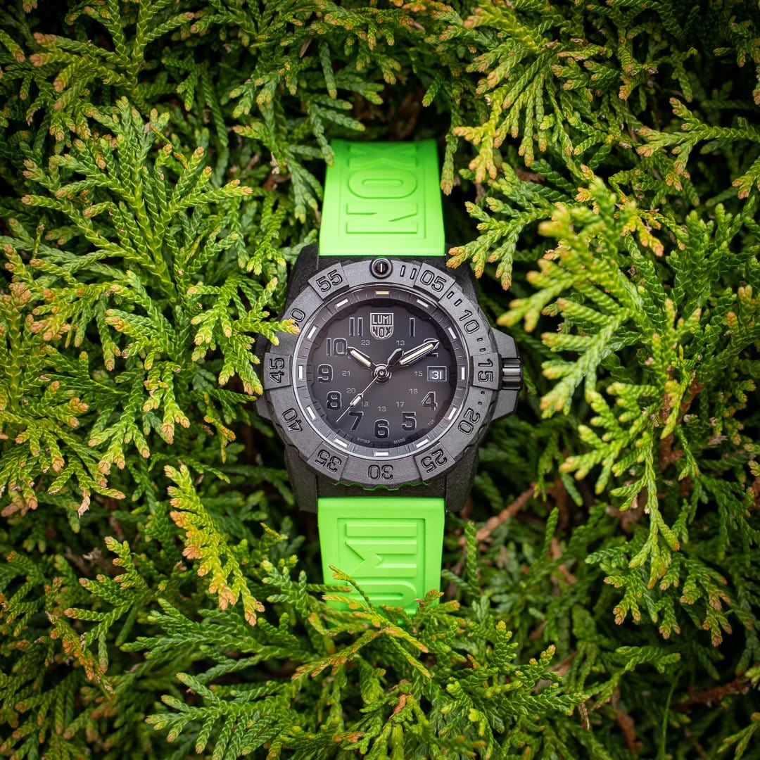 luminox-kautschukarmband-24-mm-limette-cut-to-fit image 2