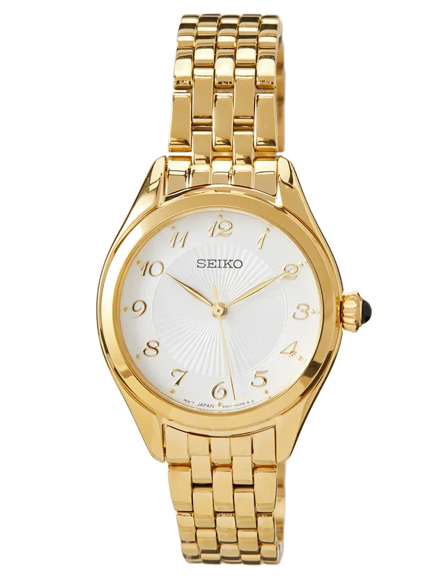 seiko-sur384p1-classic-damenuhr-gold-edelstahl-quarz image 1