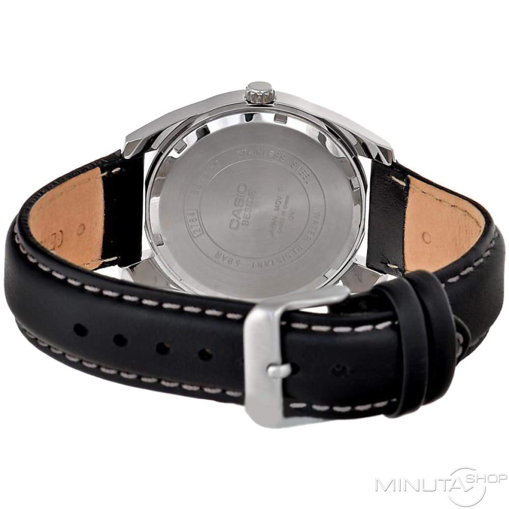 casio-collection-bem-116l-1avef-herrenuhr-leder-schwarz image 3