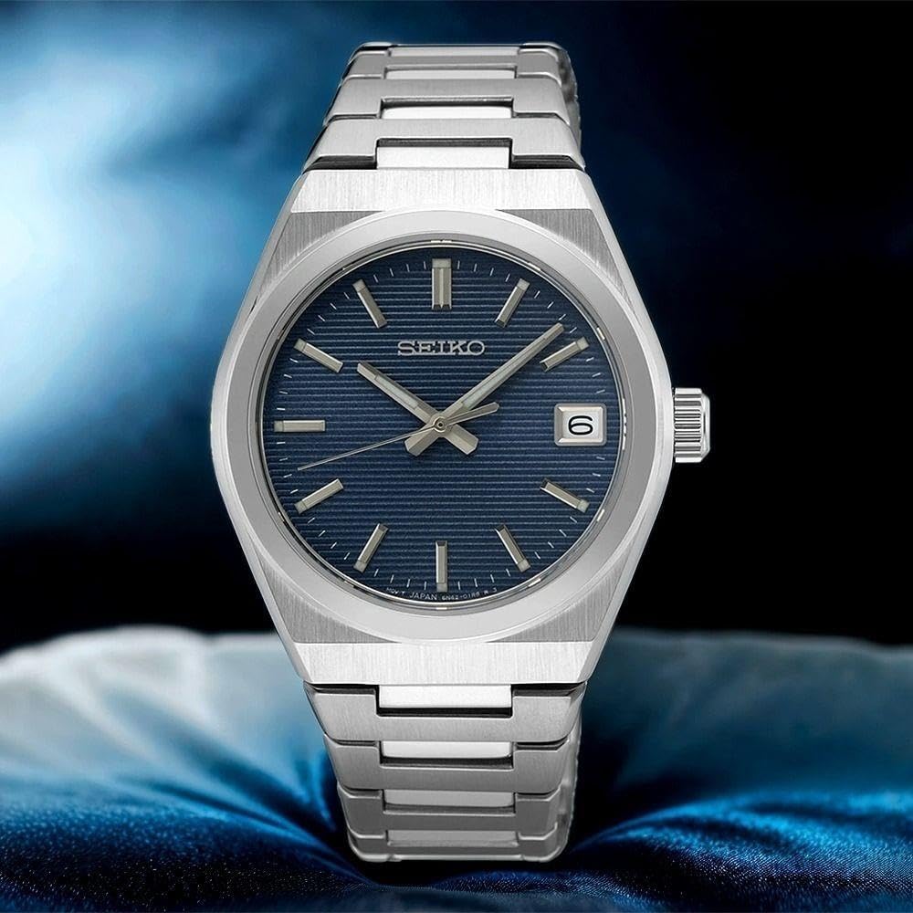 seiko-classic-quarz-herrenuhr-silber-edelstahl-analog image 3