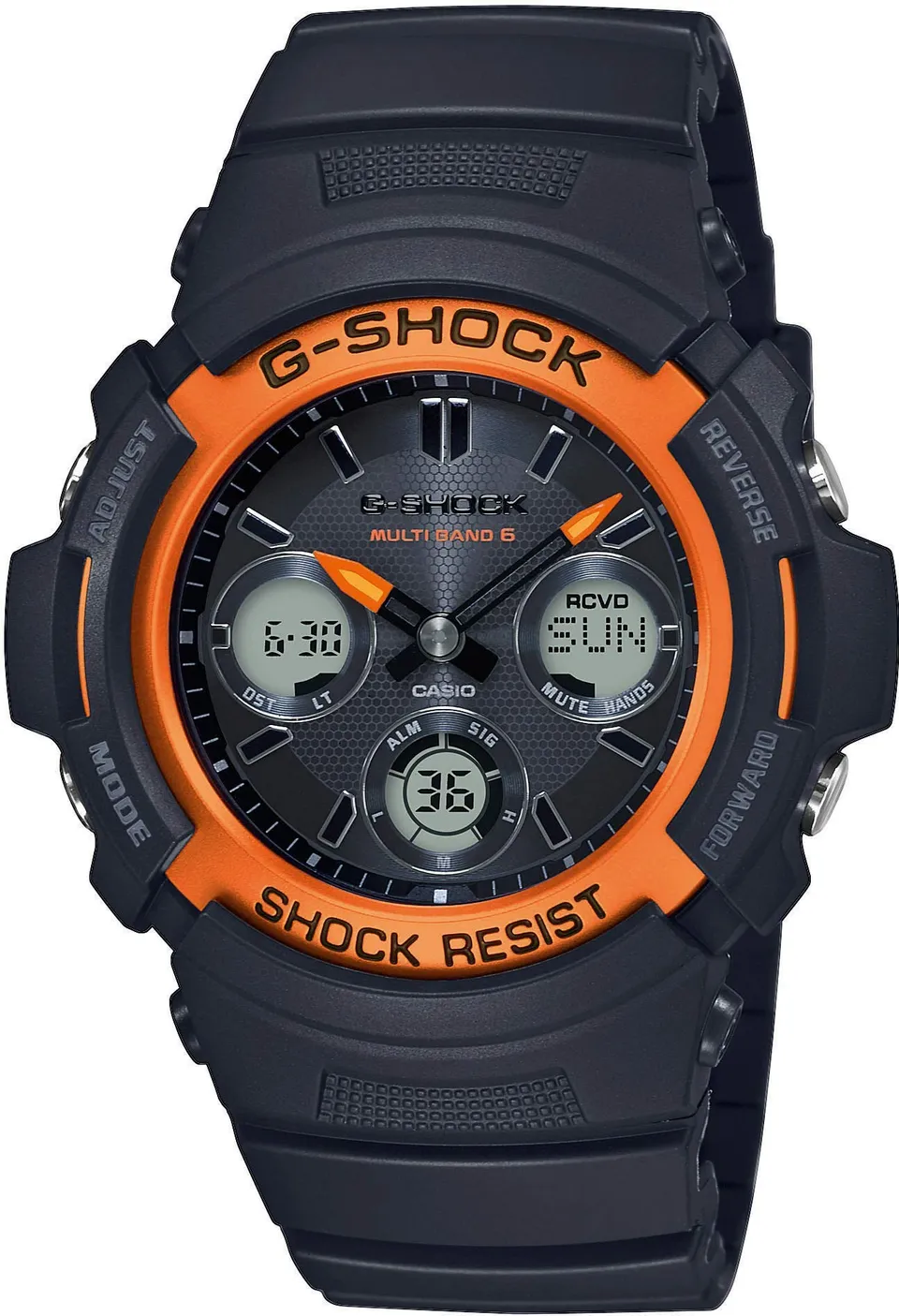 casio-g-shock-awg-m100sf-1h4er-herrenuhr-schwarz-orange-solar image 1