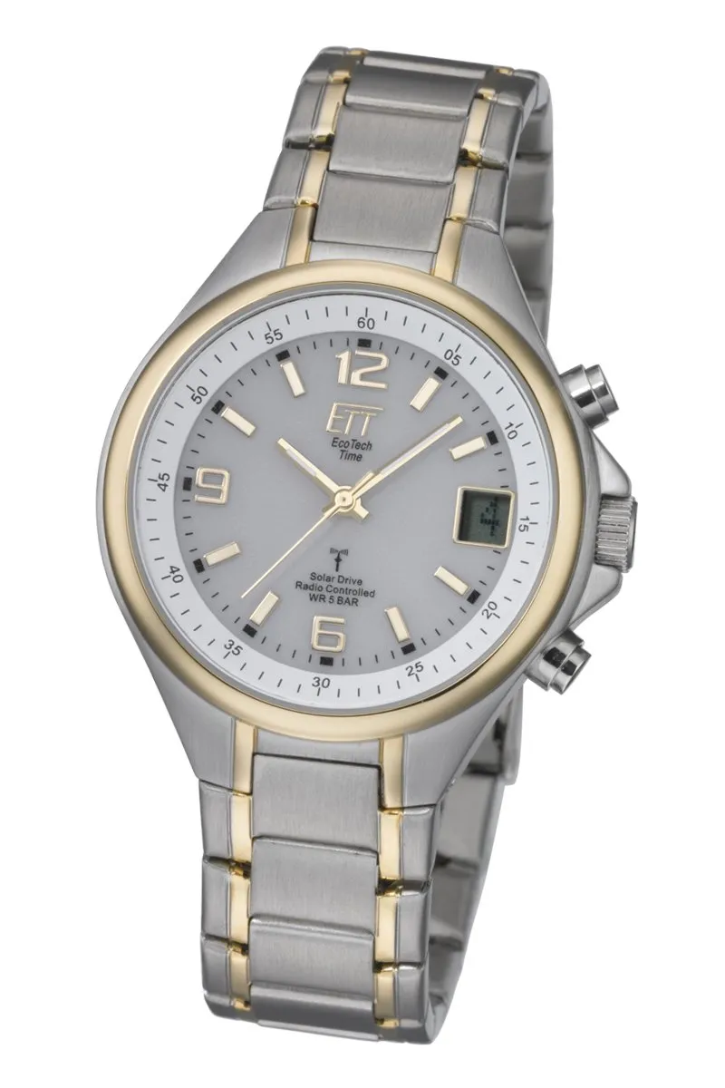 ett-solar-drive-funk-egs-11378-75m-herrenuhr-bicolor-5-bar image 1