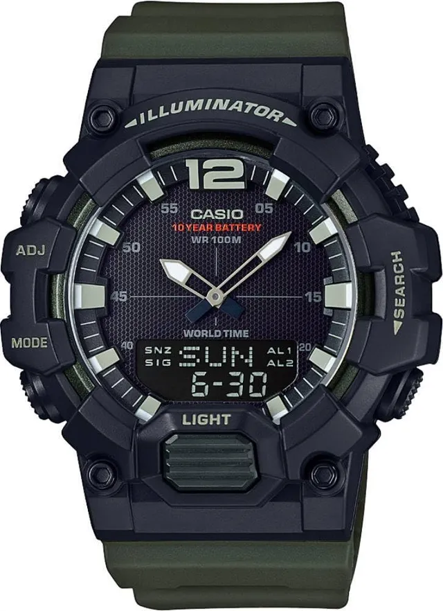 casio-collection-herren-digitaluhr-gr-n-schwarz-20-bar image 1