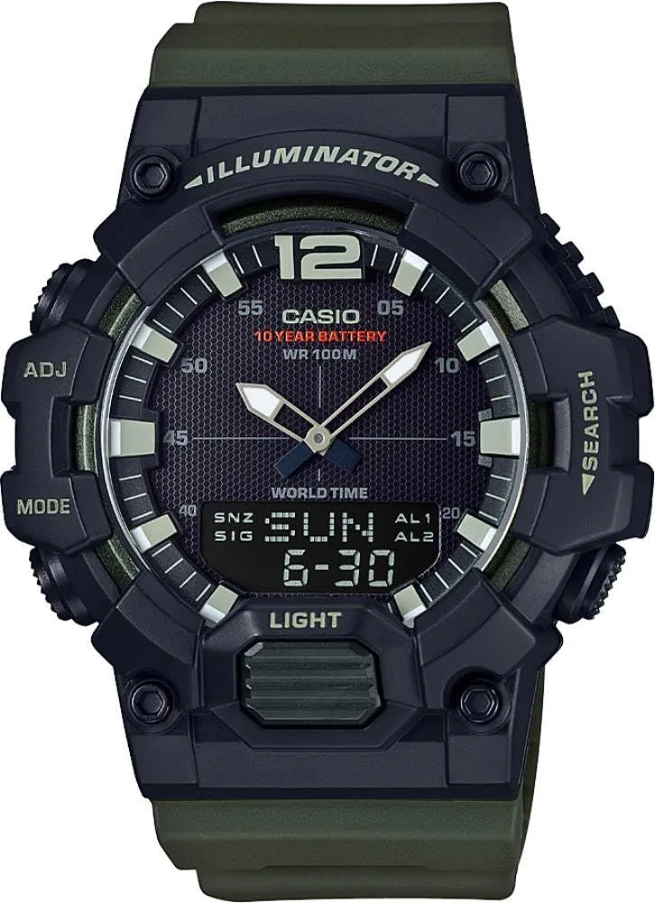 casio-collection-herren-digitaluhr-gr-n-schwarz-20-bar image 1
