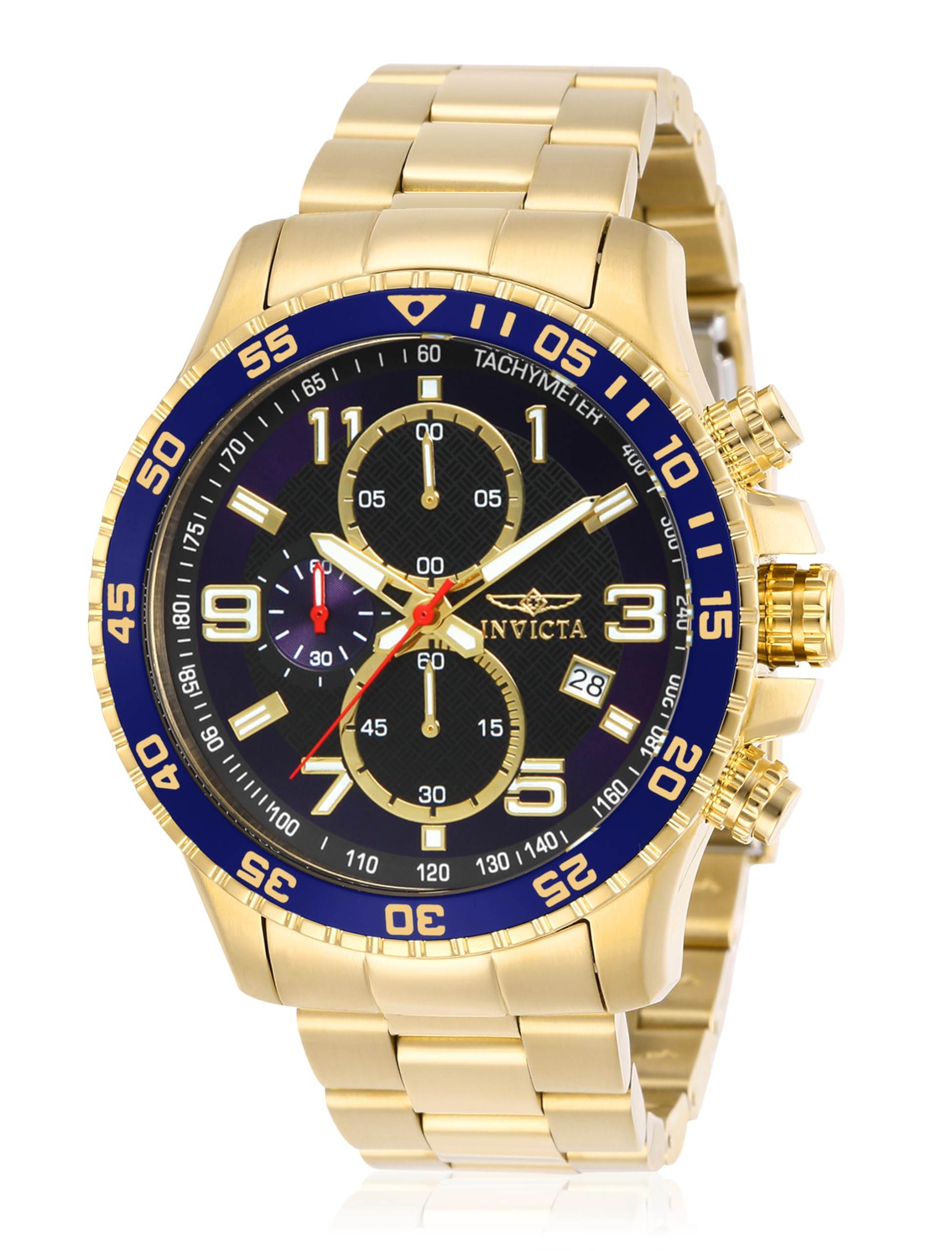 invicta-specialty-herrenuhr-45mm-quarz-gold-blau-edelstahl image 1
