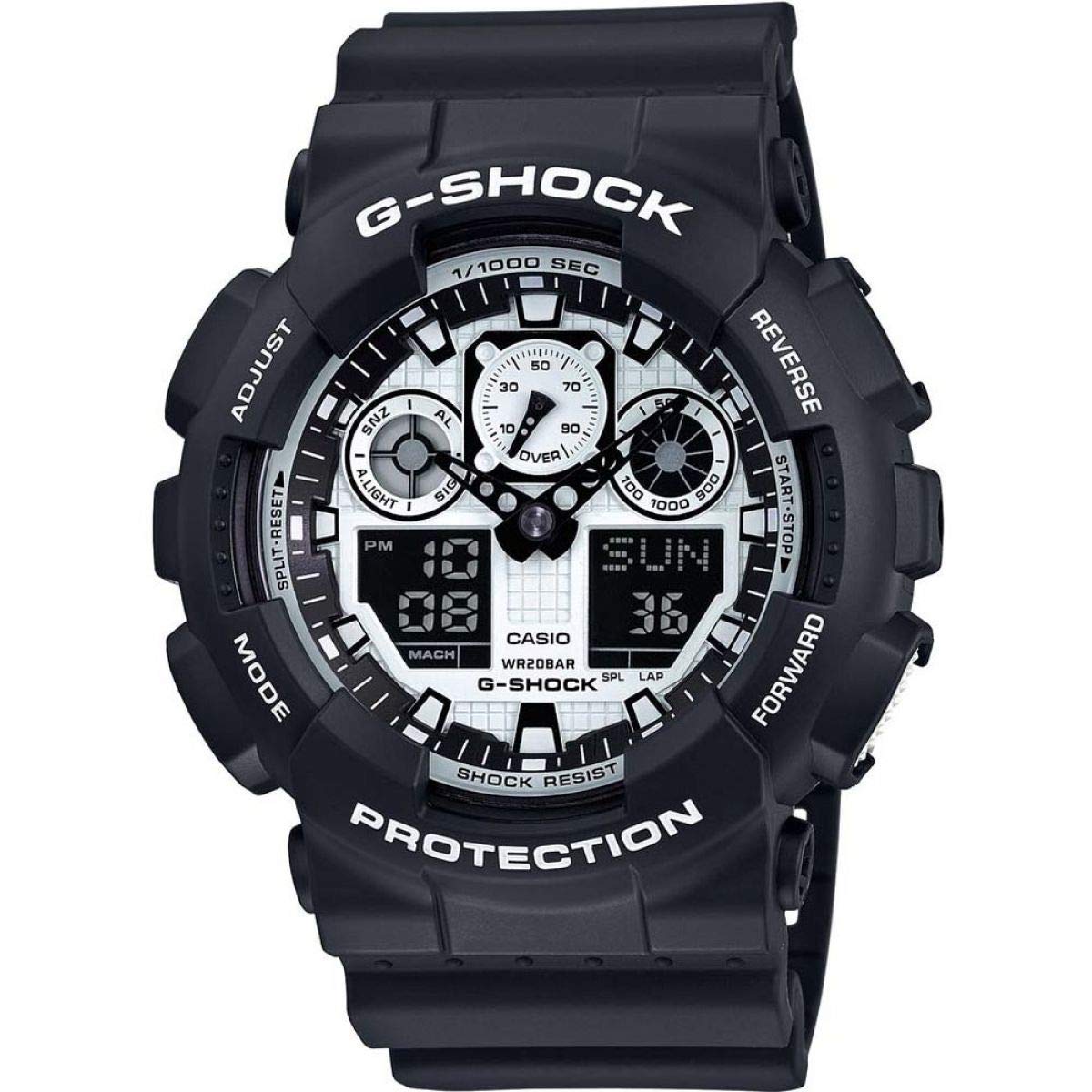 casio-g-shock-ga-100bw-1aer-herren-armbanduhr-20-bar image 1