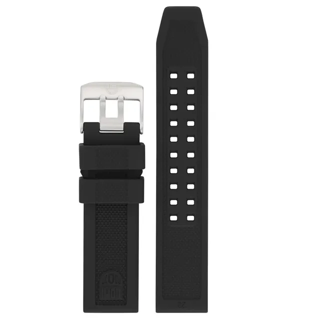 luminox-kautschukarmband-23-mm-uhrenarmband-schwarz image 1