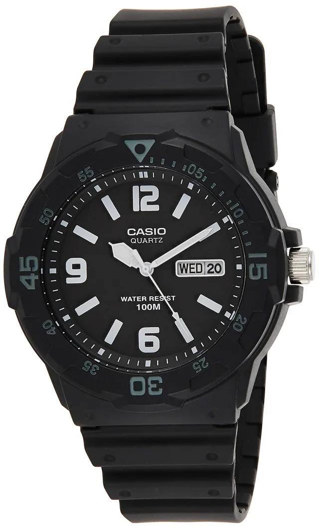 casio-collection-mrw-herrenuhr-schwarz-analog-wasserdicht image 1