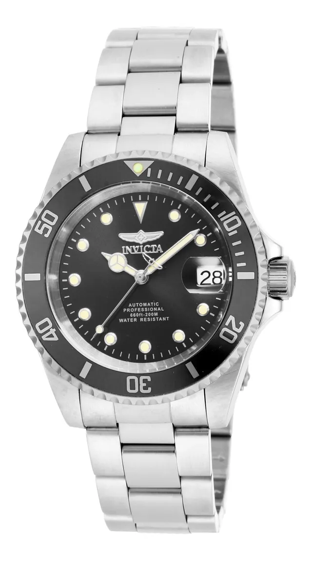 invicta-pro-diver-herren-automatikuhr-40mm-silber-grau-edelstahl image 1