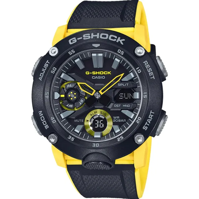casio-g-shock-ga-2000-unisex-uhr-analog-digital-gelb image 1