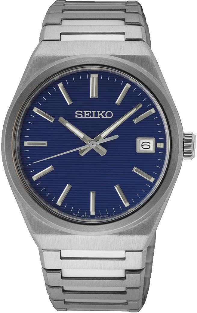 seiko-classic-sur553p1-herrenuhr-edelstahl-silber-schwarz image 2