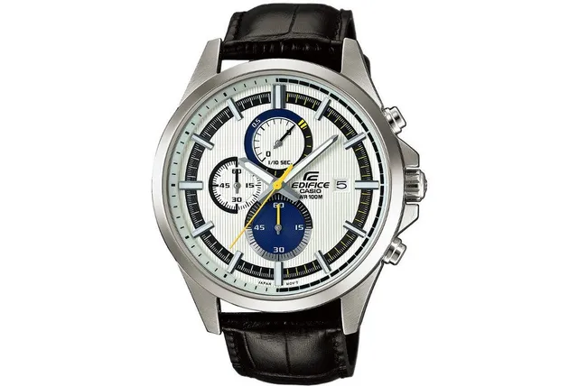 casio-edifice-armbanduhr-herren-leder-chrono-10-bar image 1