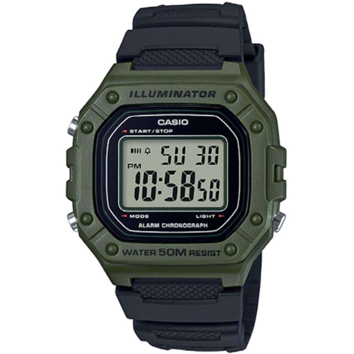casio-w-218h-herrenuhr-digital-gr-n-mit-alarm image 1