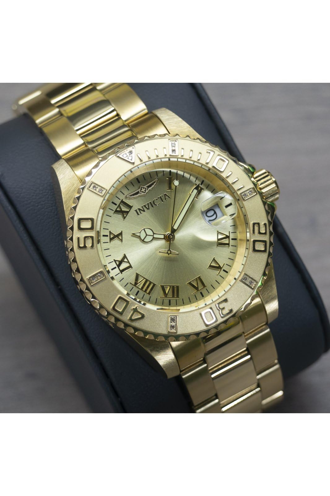 invicta-pro-diver-damenuhr-40mm-gold-quarz-taucheruhr image 7
